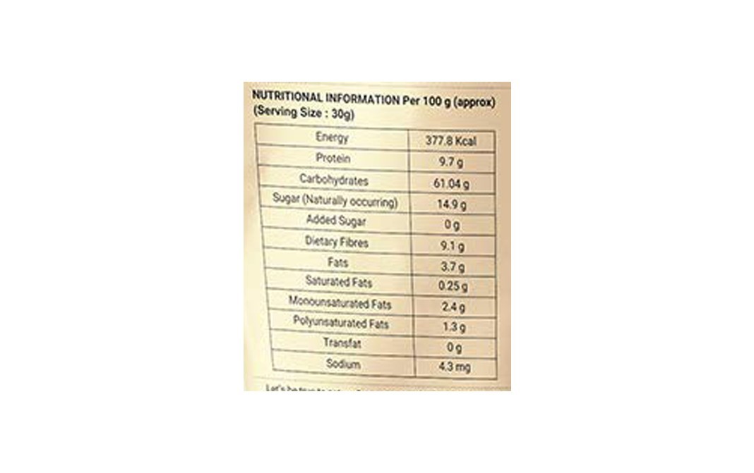 True Elements Wheat Flakes with Honey and Almonds   Pack  400 grams
